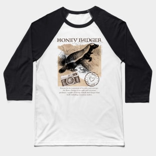 Honey Badger Vintage Baseball T-Shirt